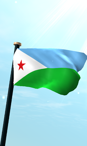 Android application Djibouti Flag 3D Free screenshort