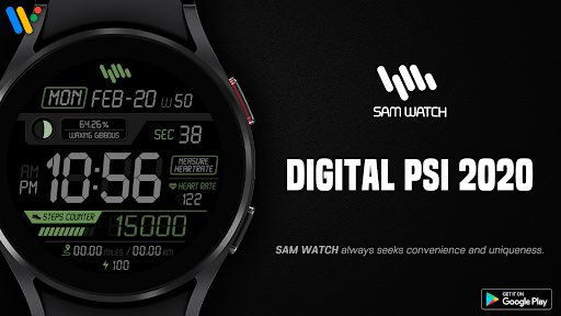 Android application SamWatch Digital PSI 2020 screenshort