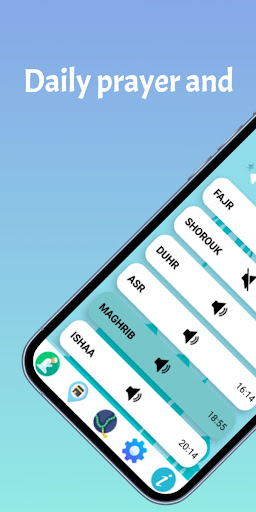 Android application Adanuk & salatuk (prayer time) screenshort