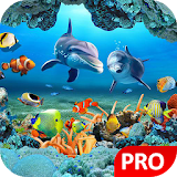 Fish Live Wallpaper 3D Aquarium Background HD :PRO icon