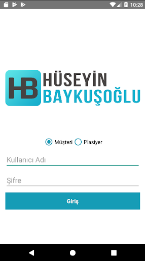 Android application HüseyinBaykusoğlu B2B screenshort