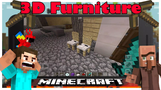 3D furniture mod For Minecraft