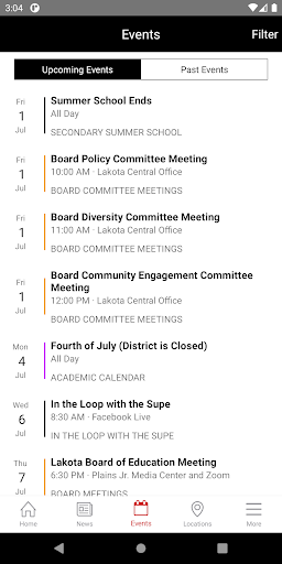Lakota Local School District Screen 3