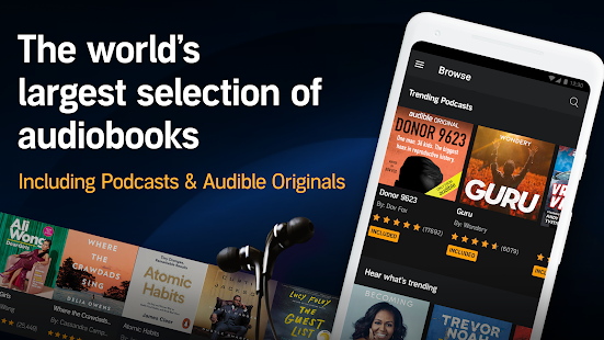 Audible: audiobooks, podcasts & audio stories screenshots 1