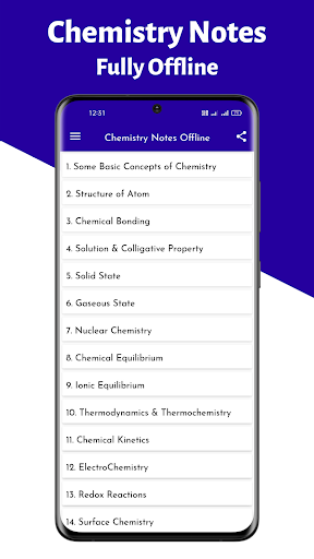 Android application Chemistry Notes for JEE & NEET screenshort