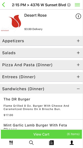 Dot Com Delivery Screen 3