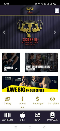 SCORPIO FITNESS PRO GYM Screen 3