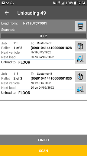 Mandata Crossdocking GO+ Screen 2