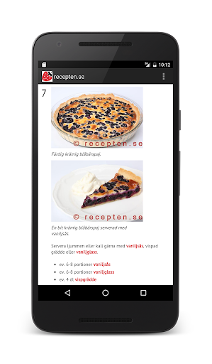 Android application recepten.se screenshort