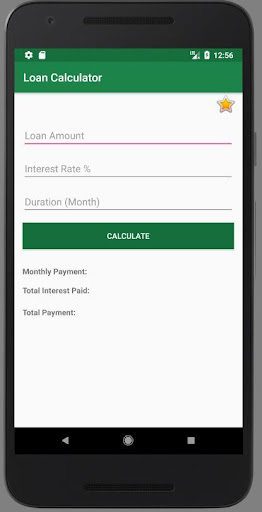 Loan Calculator Screen 2