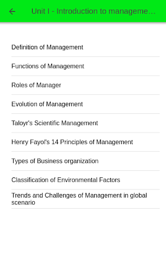 Principle of Management Screen 2