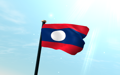 Laos Flag 3D Live Wallpaper