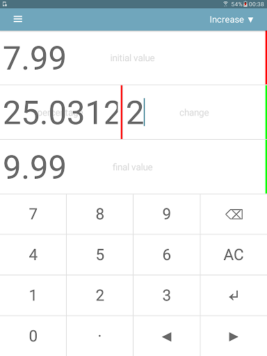 Screenshot of Percentage Calculator Pro