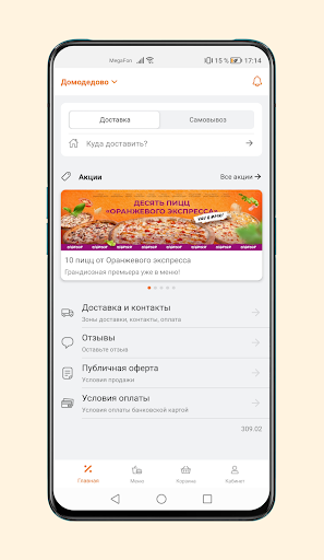 Оранжевый экспресс: суши пицца Screen 2