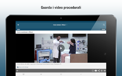 Screenshot of Manuale MSD Professionisti