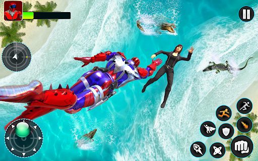 Flying Robot Hero - Crime City Rescue Robot Games 1.7.7 Screenshots 5