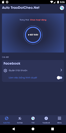 Android application TraoDoiCheo screenshort