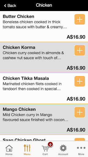Albanys Indian Tandoori Screen 3