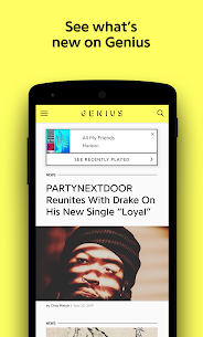 تحميل تطبيق Genius – Song Lyrics & More Apk لشرح كلمات الأغاني للأندرويد 1