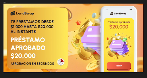 Captura de pantalla de LendSwap: Préstamos de crédito