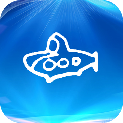 submarine explosion small game logo