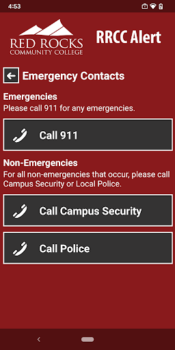 RRCC Alert Screen 2