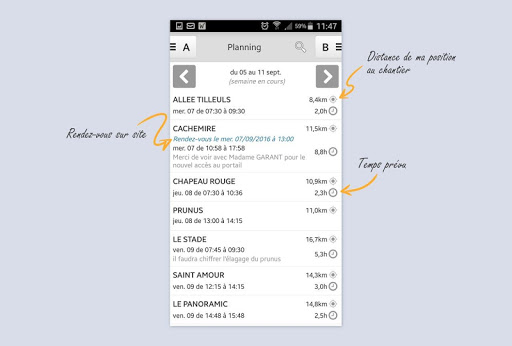 Android application Altagem screenshort