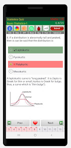 Captura de Pantalla 2 Statistics Quiz android