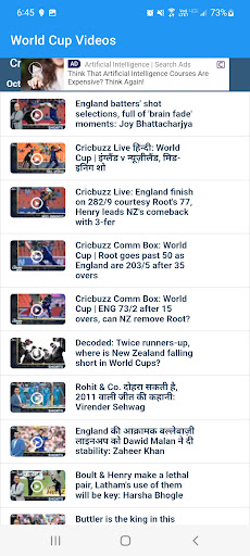 Cricket World Cup 2023 Live TV