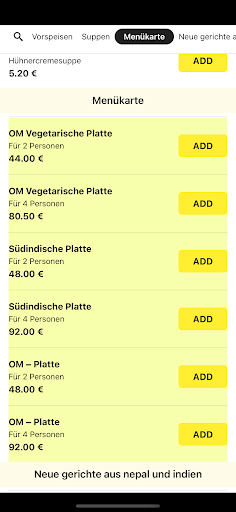 Restaurant Om Screen 3