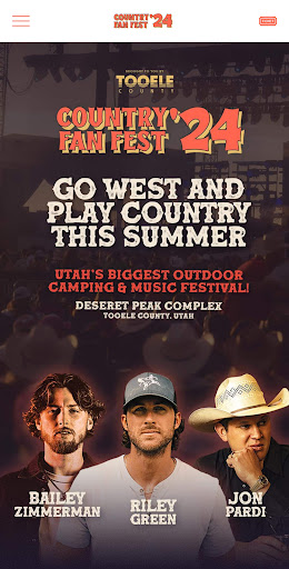 Android application Country Fan Fest screenshort