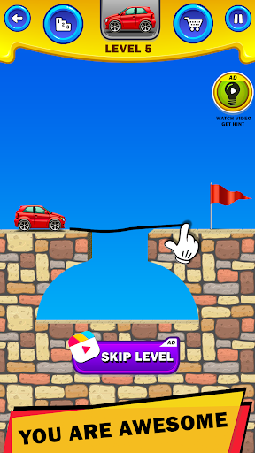 Android application Draw To Bridge:Puzzle Game screenshort