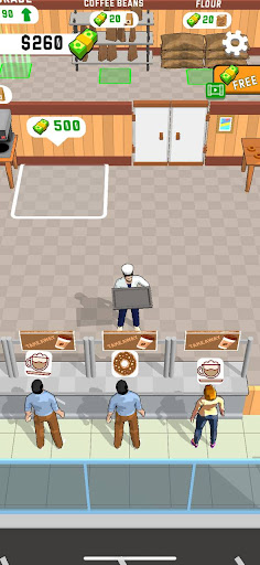 Android application Idle | coffee shop employee screenshort