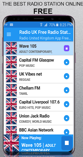 Android application Radio UK Stations United Ki screenshort