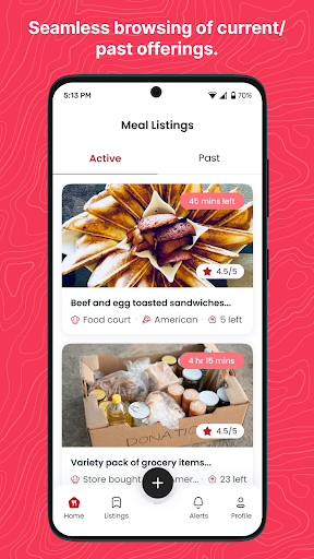 The HungreeApp Screen 2