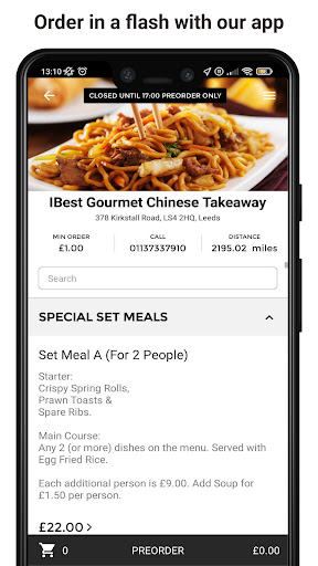 IBest Gourmet Chinese Takeaway Screen 2