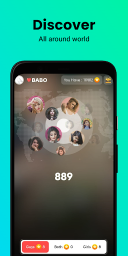 Android application BABO - Live Random Video Chat screenshort