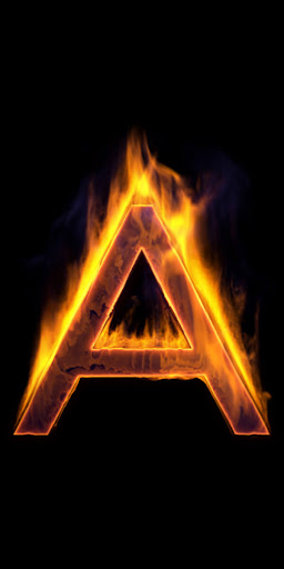 Fire Letter A Live Wallpaper Screen 3