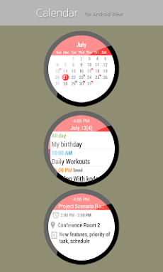カレンダー for Wear OSのおすすめ画像1