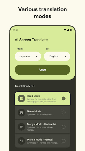 Screenshot of AI Screen Instant Translate