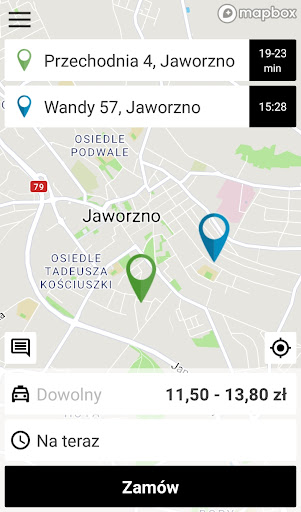 Taxi Szofer Screen 3