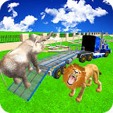 Zoo Animals Transport Truck 3d icon
