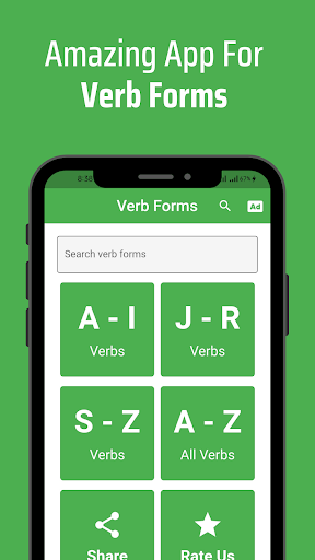 Android application Verbs Urdu screenshort