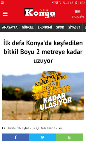 Yeni Konya Gazetesi Screen 2
