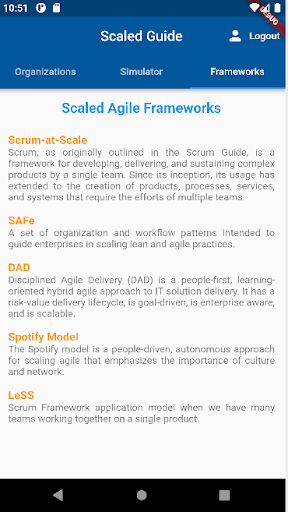 Android application Scaled Guide screenshort