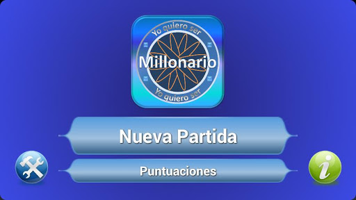 Android application ¿Quieres ser Millonario? screenshort
