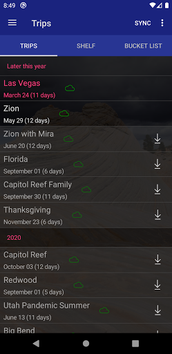 Android application Sideroads screenshort