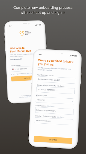 Food Market Hub Screen 2
