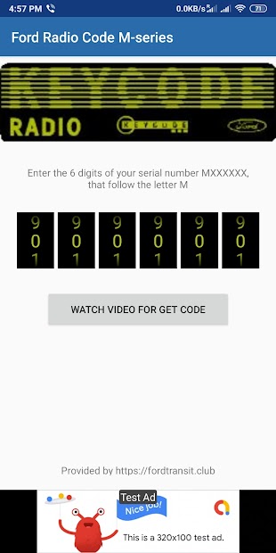 Captura de Pantalla 2 Ford Radio Code M-series android