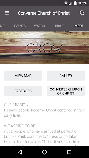 Converse Church of Christ Screen 3